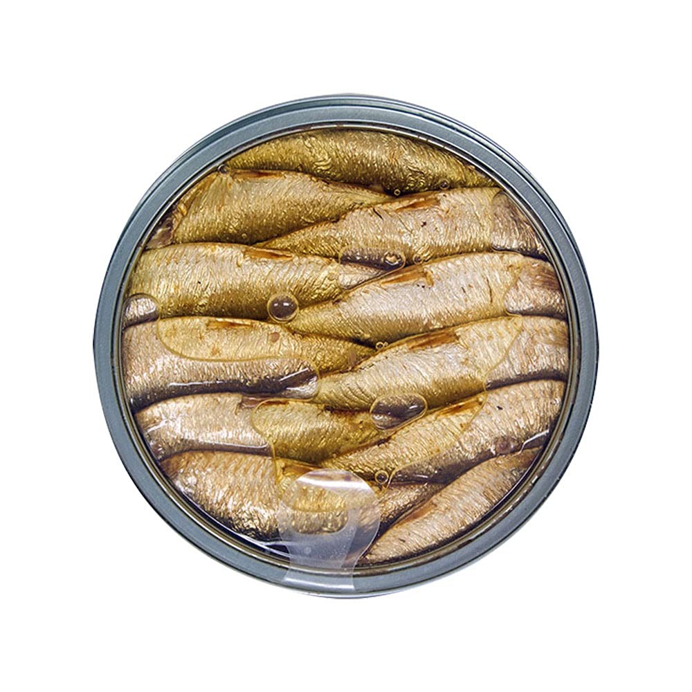 Brisling Sardines, Smoked in Olive Oil, 4.23-Ounce