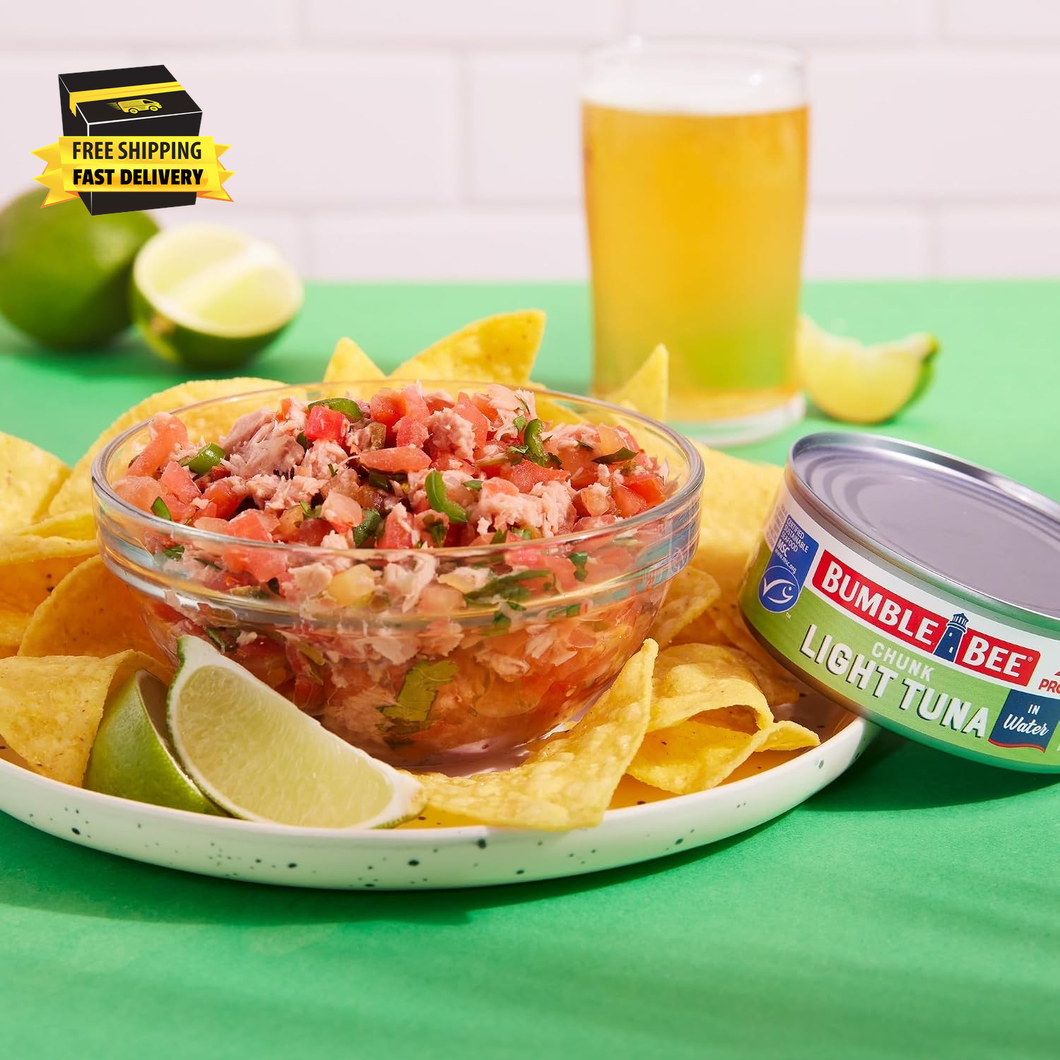 Chunk Light Tuna in Water, 5 Oz Cans (Pack of 24) – Wild Caught Skipjack Tuna –
