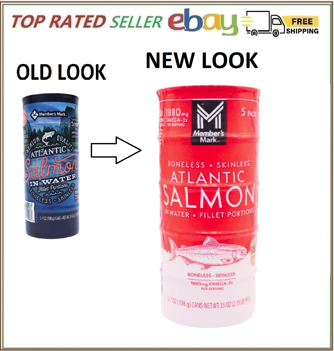 Member’s Mark Canned Atlantic Salmon (7 oz., 5 pk.)