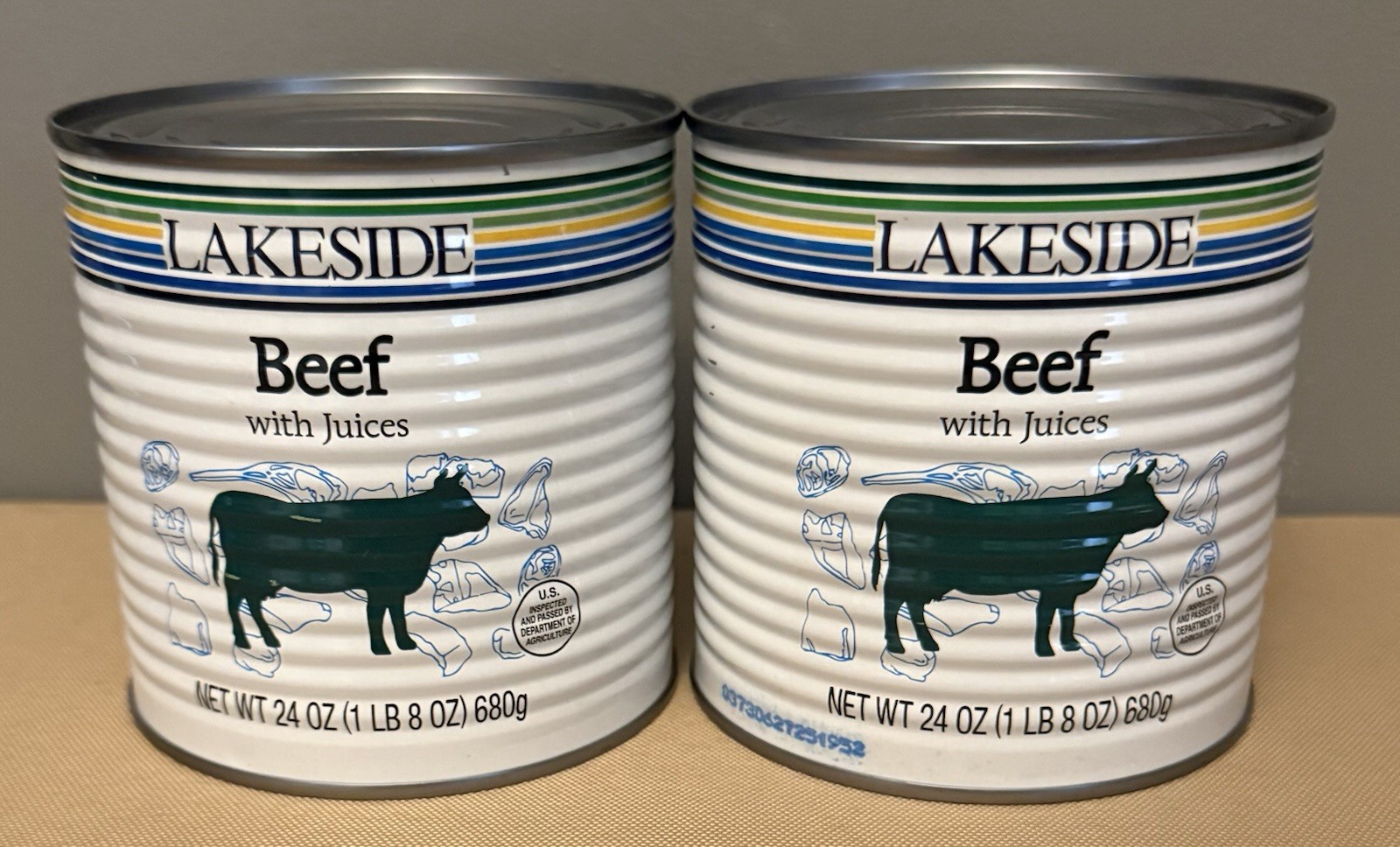 Lakeside Ground Beef Fully Cooked 24 Oz Cans