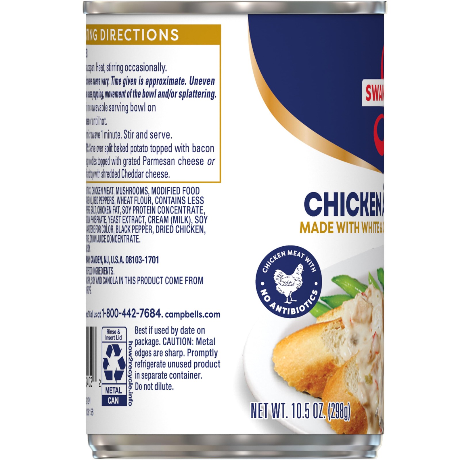 Canned Chicken a la King White and Dark Meat 10.5 OZ Can 12 Pack