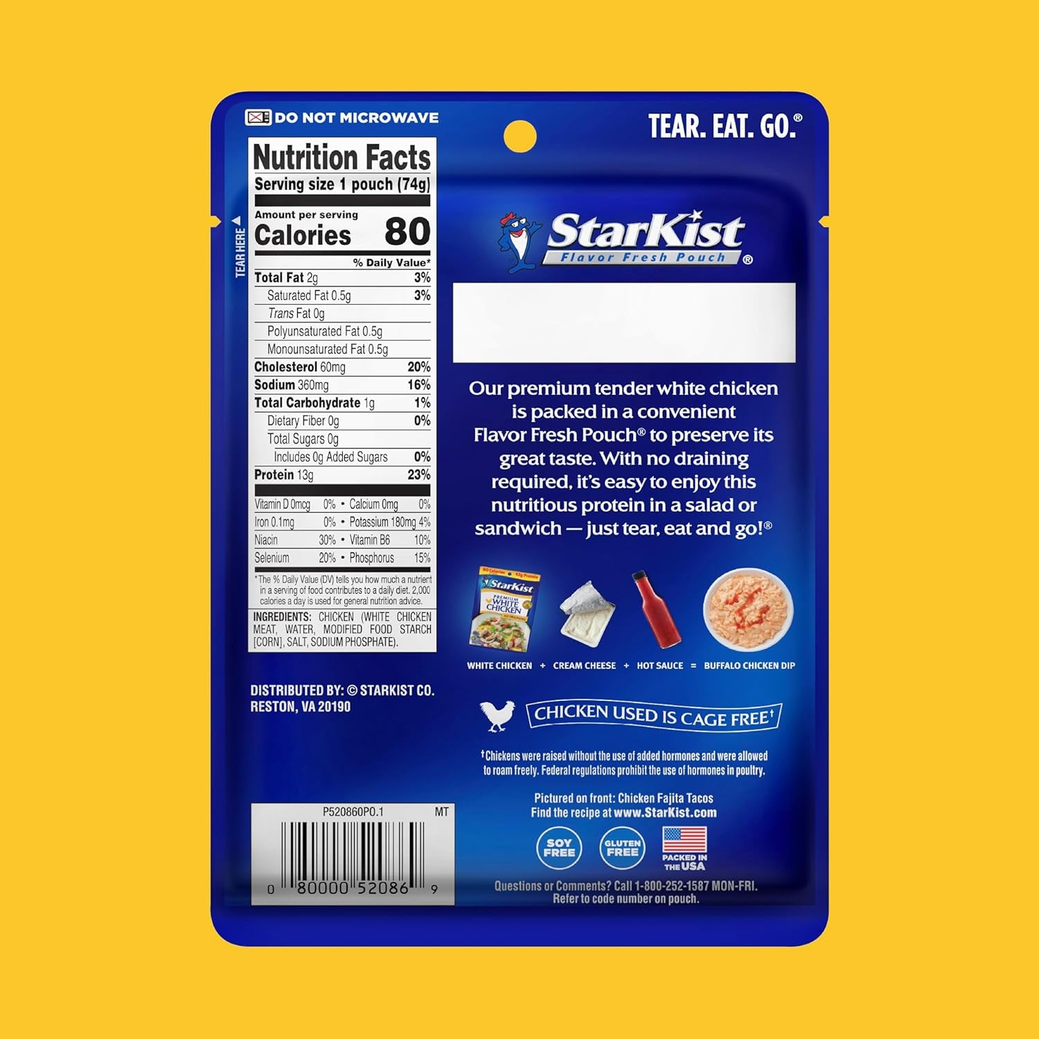 StarKist Premium White Chicken 2.6oz Pouch