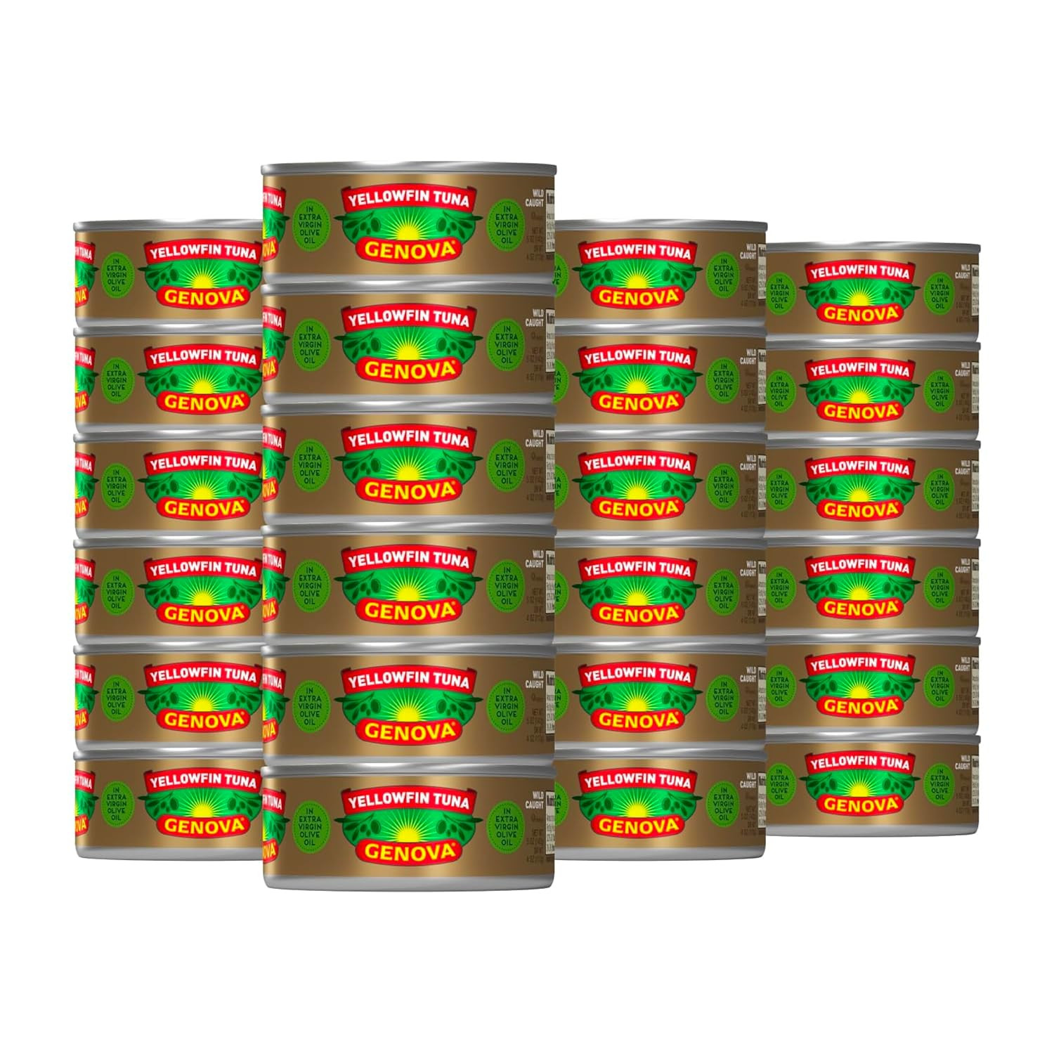 Premium Yellowfin Tuna in Extra Virgin Olive Oil with Sea Salt, 5 Ounce Cans (Pa