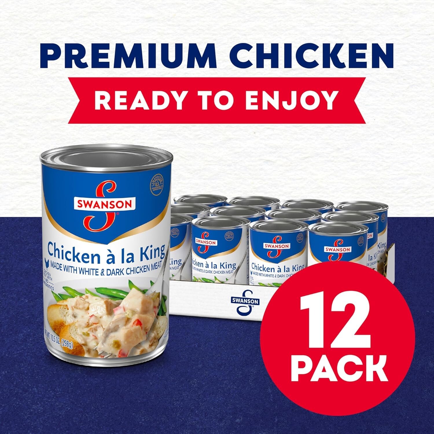 Nutritious 10.5 oz Canned Chicken á La King – 12 Cans of Hearty Goodness