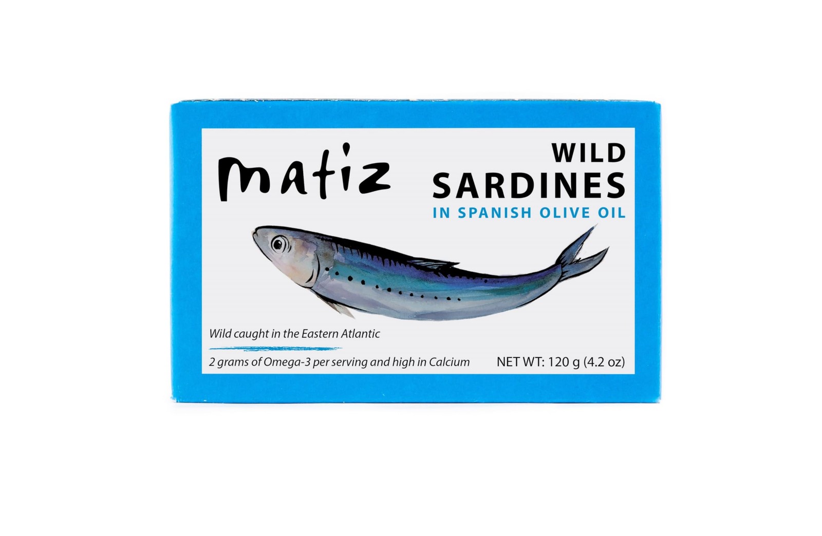 Sardines in Olive Oil 4.2 Ounce Can Pack of 5 Spanish Wild Caught Natural Fish