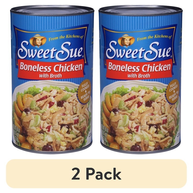 Canned Boneless Chicken Breast High Protein Healthy Snack Soup Casserole Meal US