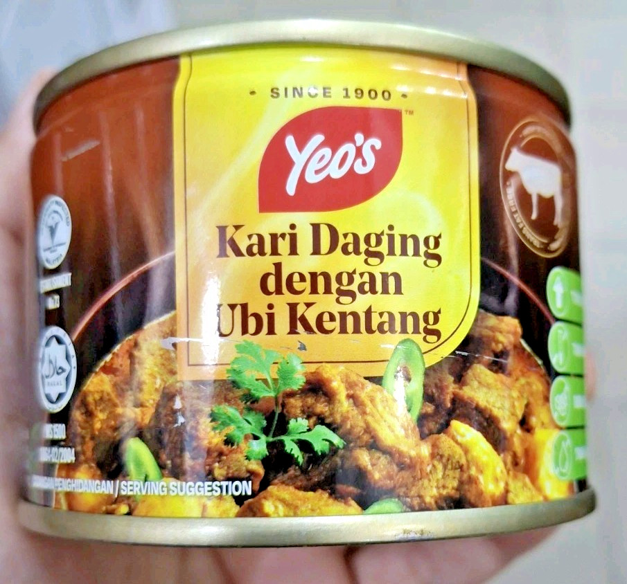 6 x Yeo’s Halal Beef Curry with Potatoes 155g – Authentic Malaysia Ready Meal