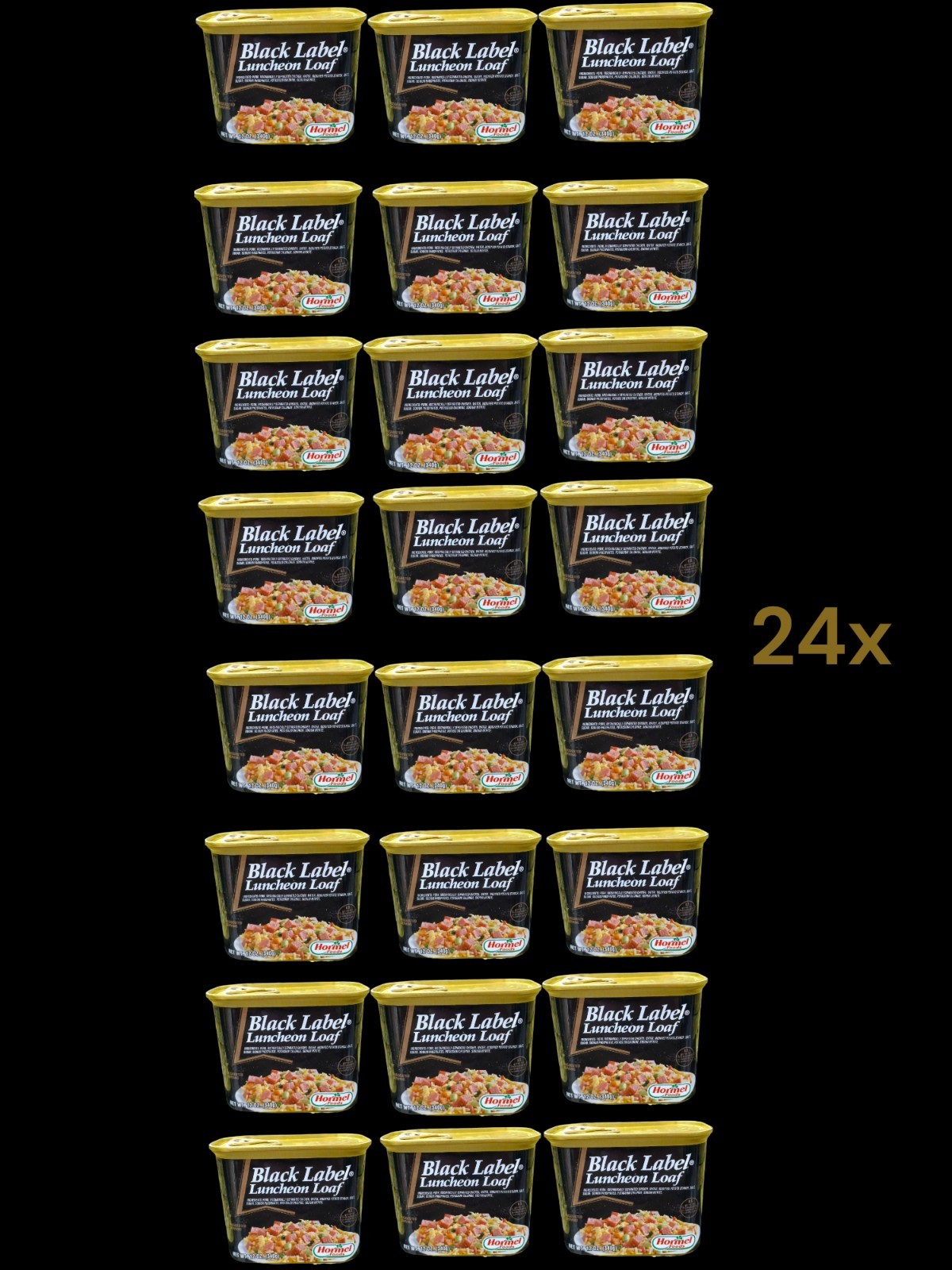 Black Label Luncheon Loaf Hormel 340g x 24cans