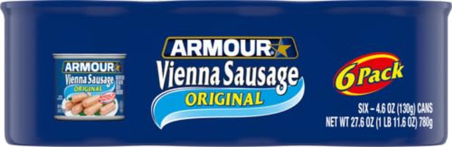 Star Vienna Sausage, 6 Cans of 4.6 oz – Easy Gluten Free Protein Snack