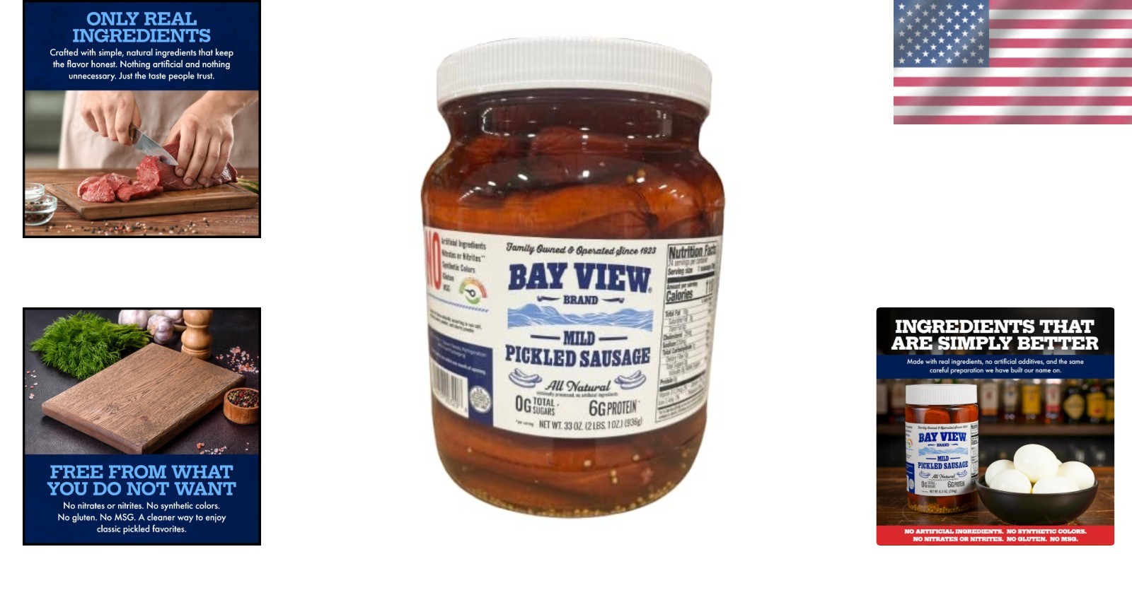 Pickled Sausage, No Nitrates or Nitrites, 32oz
