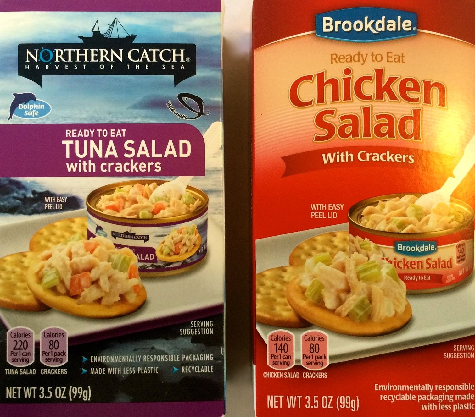 Ready to Eat Combo Pack – (1) Tuna Salad with Crackers By Northern Catch & (1…