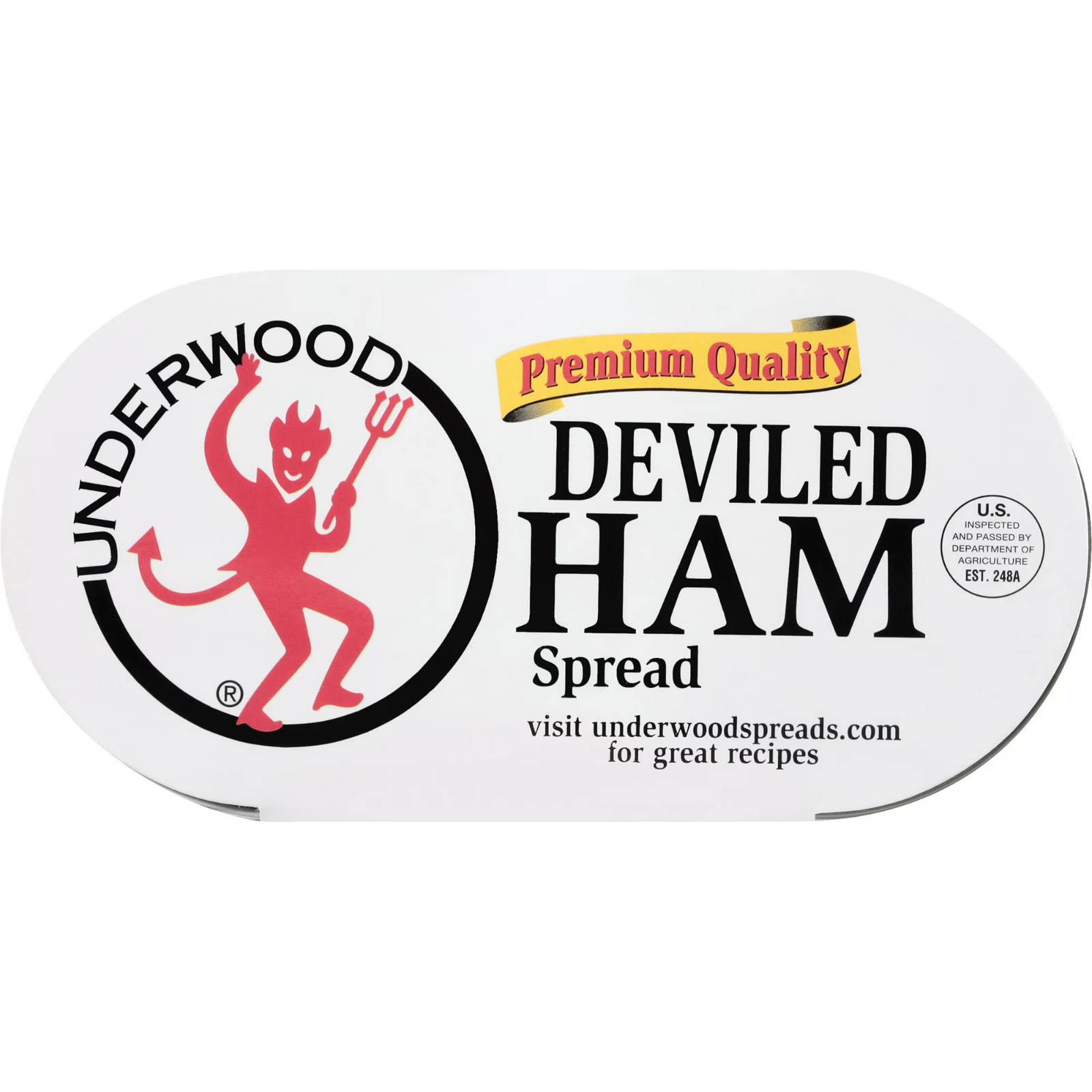 Underwood Deviled Ham Spread, 4.25 oz, 4 Count Cans