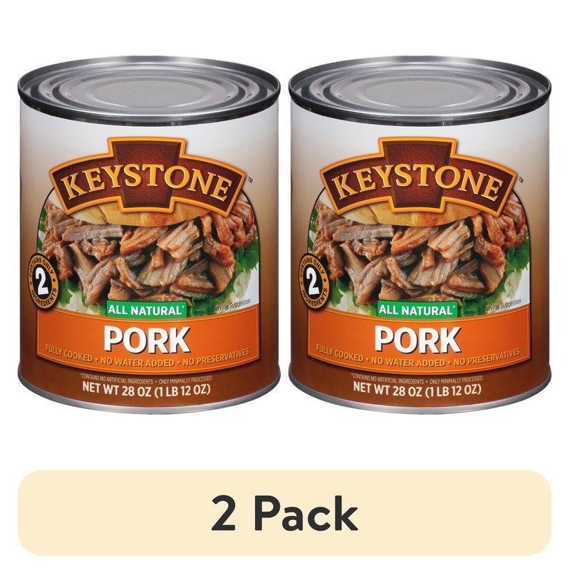 All Natural Fully Cooked Canned Pork High Protein Gluten Free Quick Meal Prep US