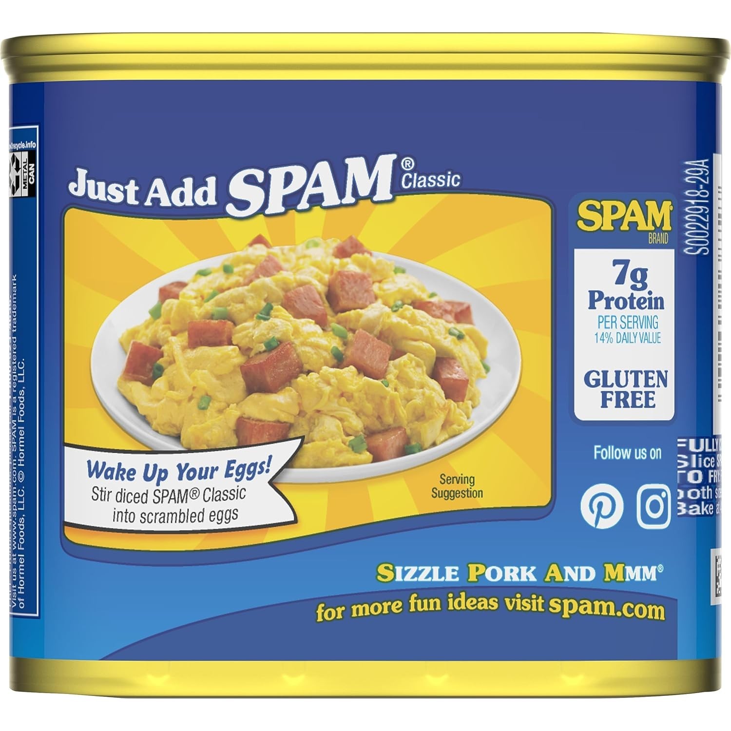 SPAM 25% Less Sodium Canned Meats, 12 oz Cans, 12 Pack