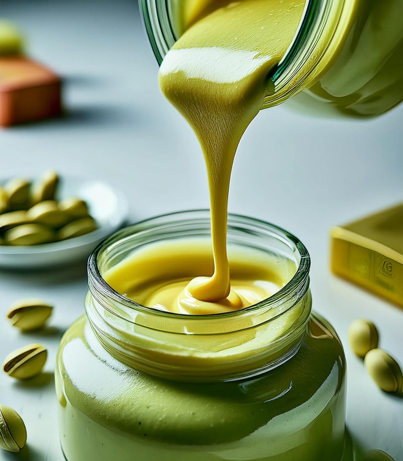 Pistachio Cream, Natural Sweet Pistachio Butter Spread Paste for Dubai Chocol…