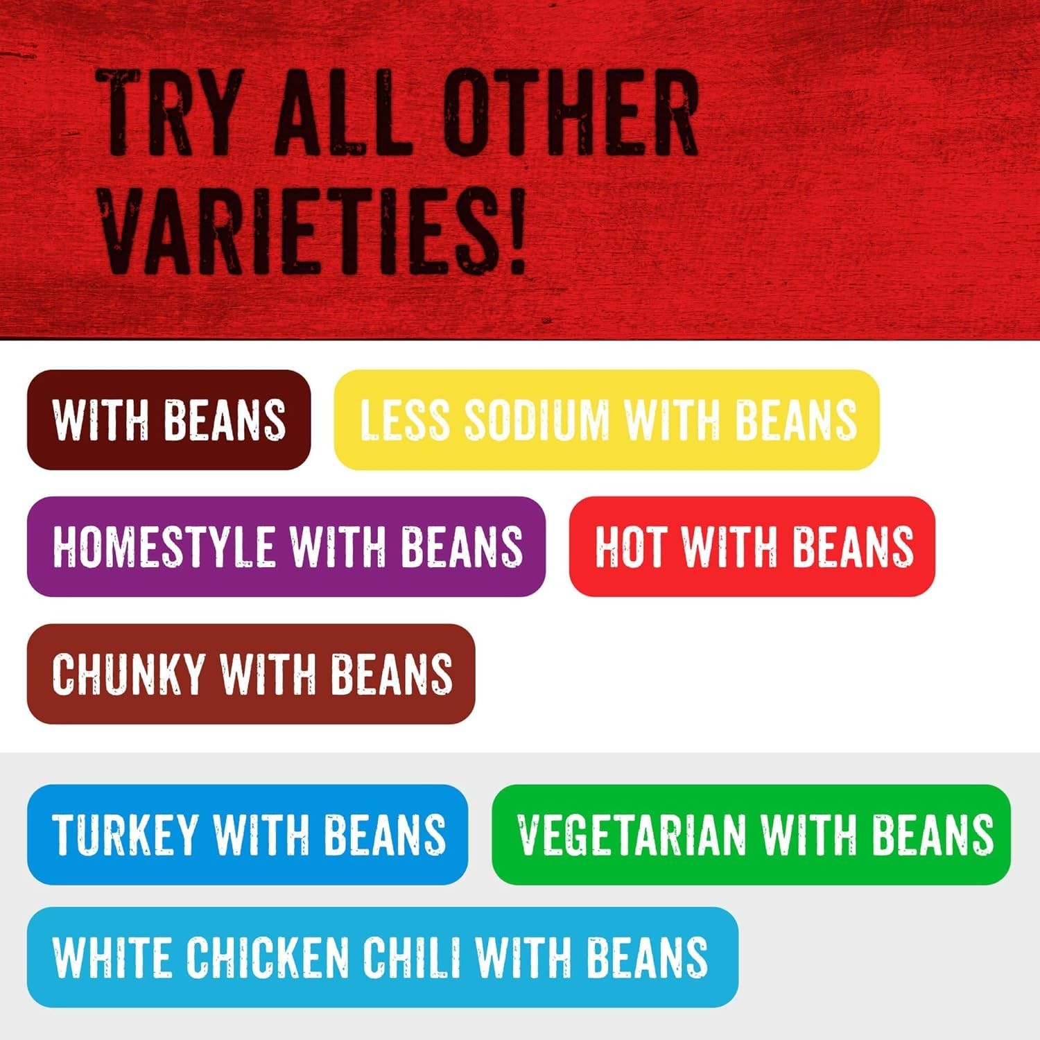 Chunky Beef Chili with Beans, No Artificial Ingredients, 15 Oz Pack of 6