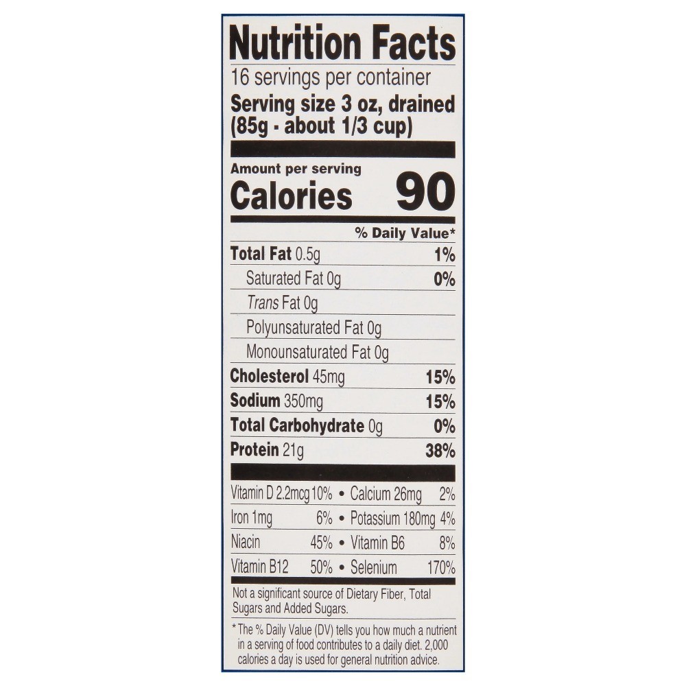 Large Chunk Light Tuna in Water 4 Pound 2.5 Ounce Can for Recipes Salads