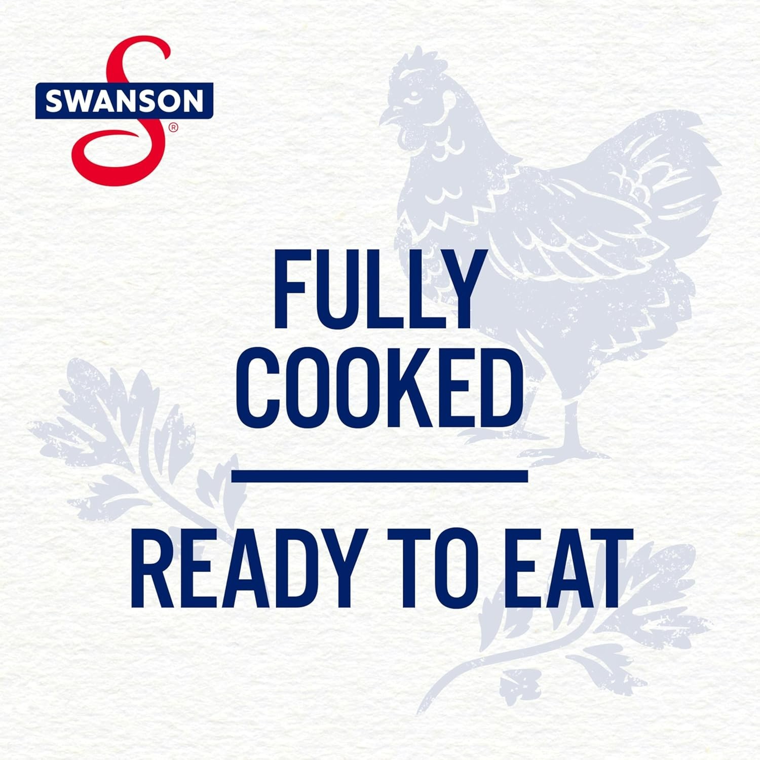 Swanson White Chunk Chicken Breast with Rib Meat in Water, 4.5 oz. Pack of 4