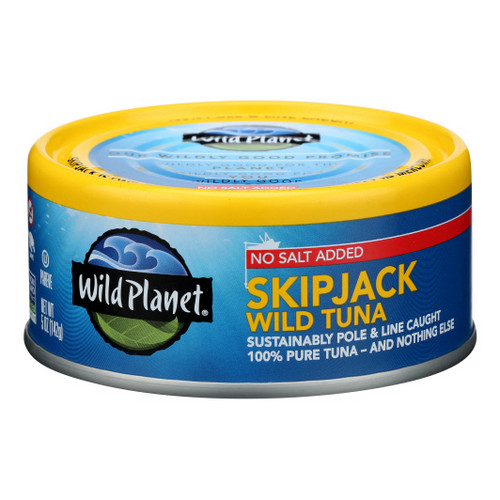 Wild Skipjack Tuna No Salt Added 5 Oz(Case Of 12) By Wild Planet