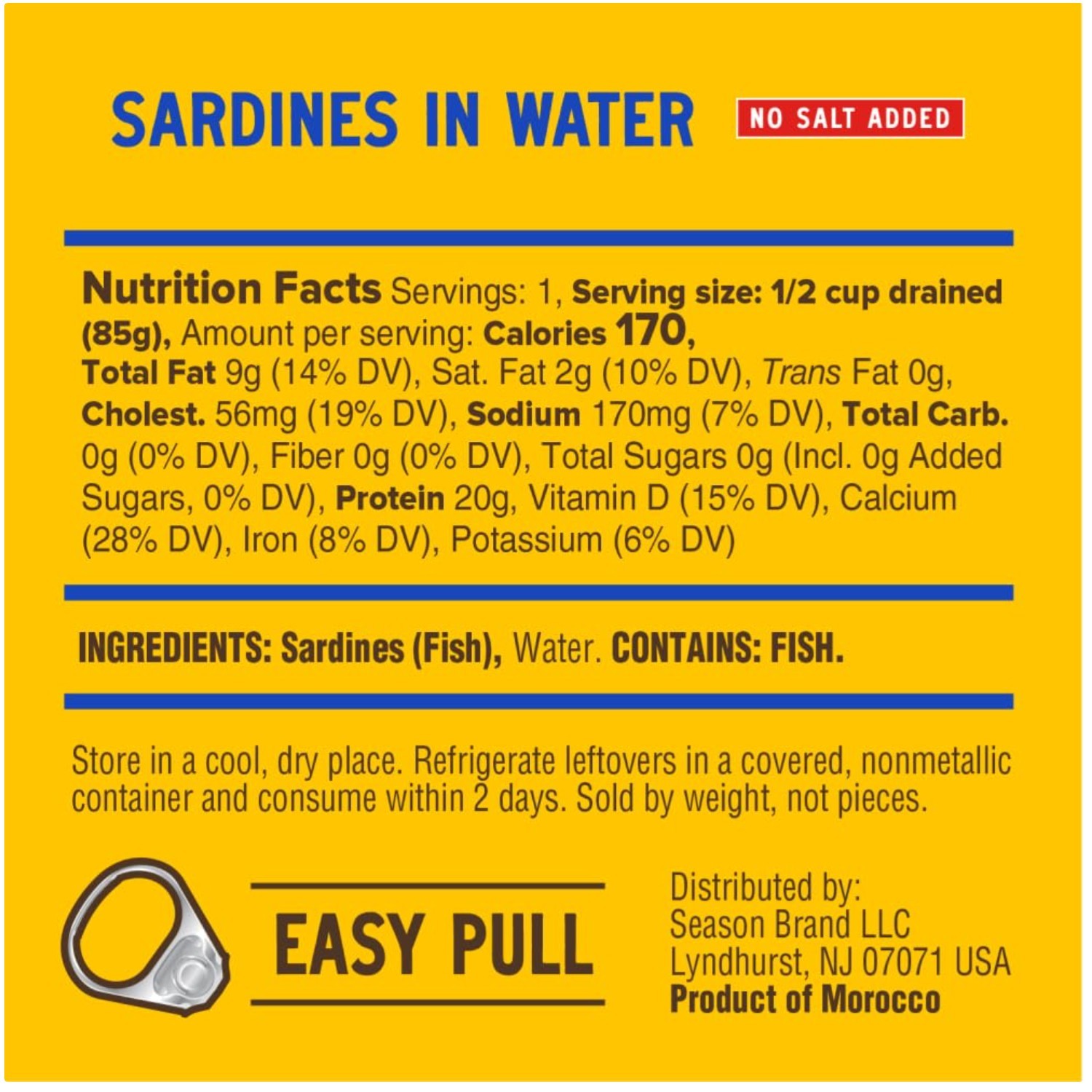 Friend of the Sea Certified – Wild Caught Sardines, 12-Pack