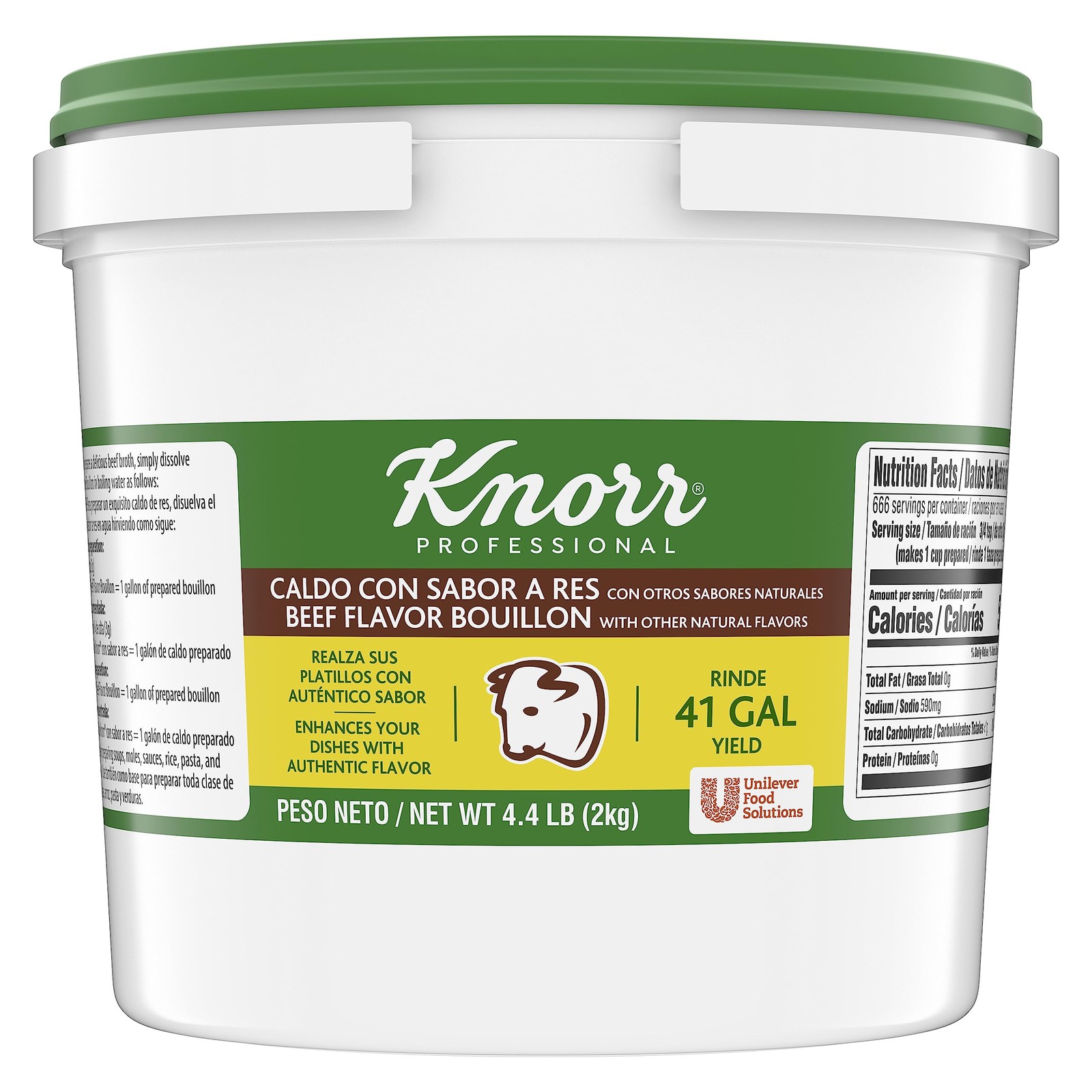 Knorr Professional Caldo de Res, Beef Bouillon with Beef Flavor Granulated Ba…