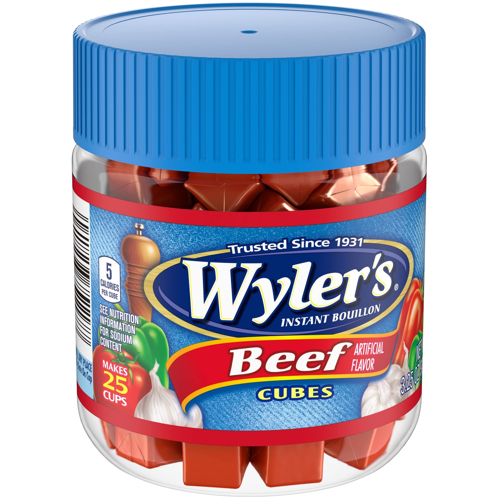 Wyler’s Beef Instant Bouillon Cubes 3.25 oz Jar