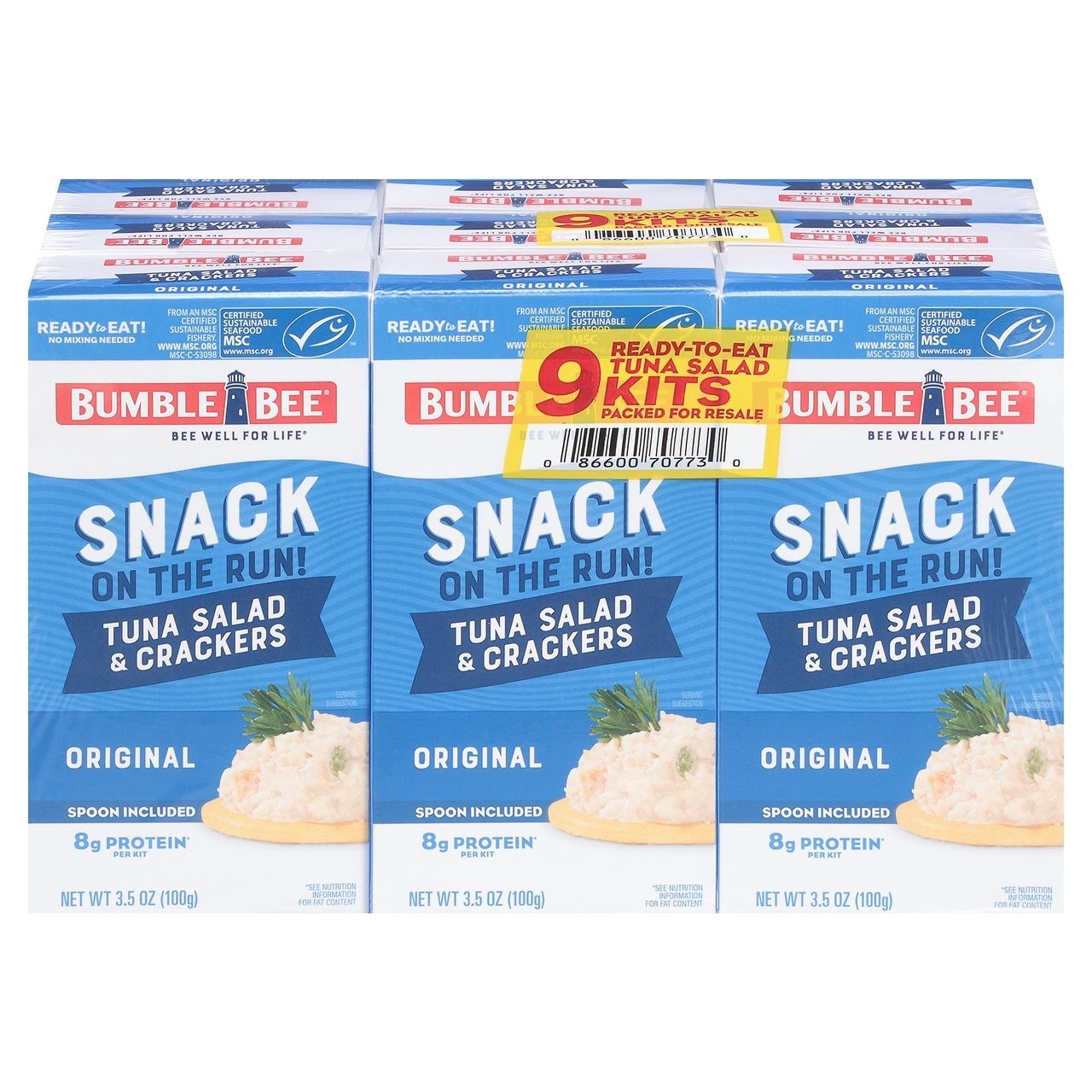 Bumble Bee Tuna Salad Snack Kit (3.5 Ounce kit, 9 Count)