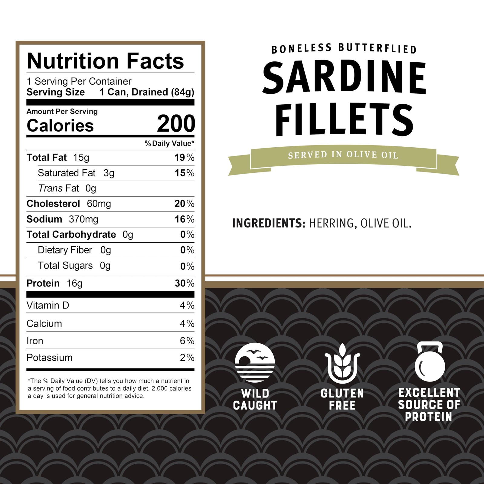 Brunswick Sardines in Olive Oil, 3.75 oz Can (Pack of Ounce 12)