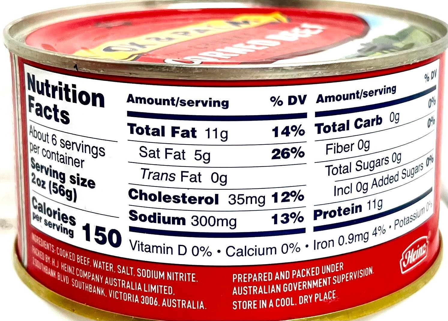 OX & Palm Corned Beef with Juices Original Chunky Style 11.5 oz ( Pack of 6 )