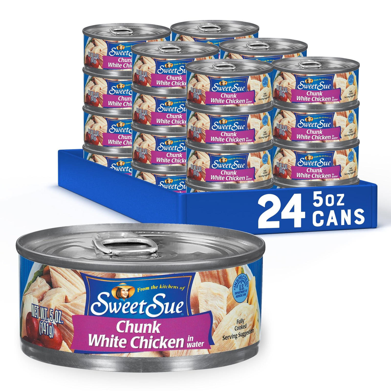 Sweet Sue Canned Chicken Breast with Rib Meat in Water 11g Protein per Servi…