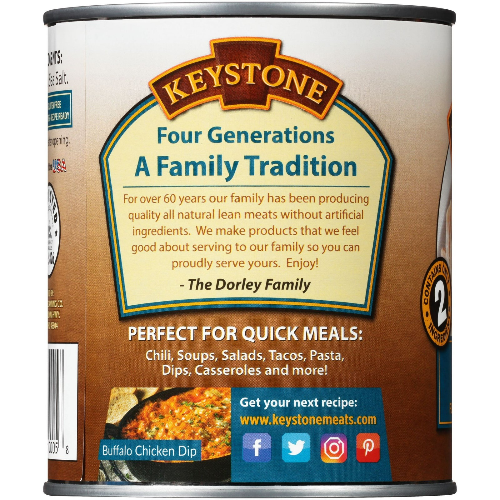 Keystone All Natural Chicken, 28 oz Can (2 Pack) Free Shipping