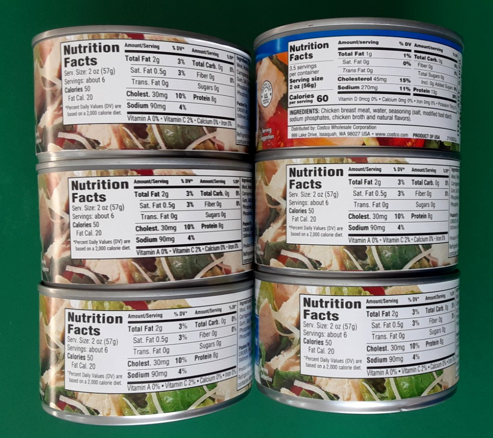 Lot of 6 – 12.5oz Cans Crider & Kirkland Chunk White Chicken 2026-2027 Dates