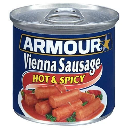 1x Cans Armour Star Hot & Spicy Flavor Vienna Sausages | 4.6oz | Fast Shipping!