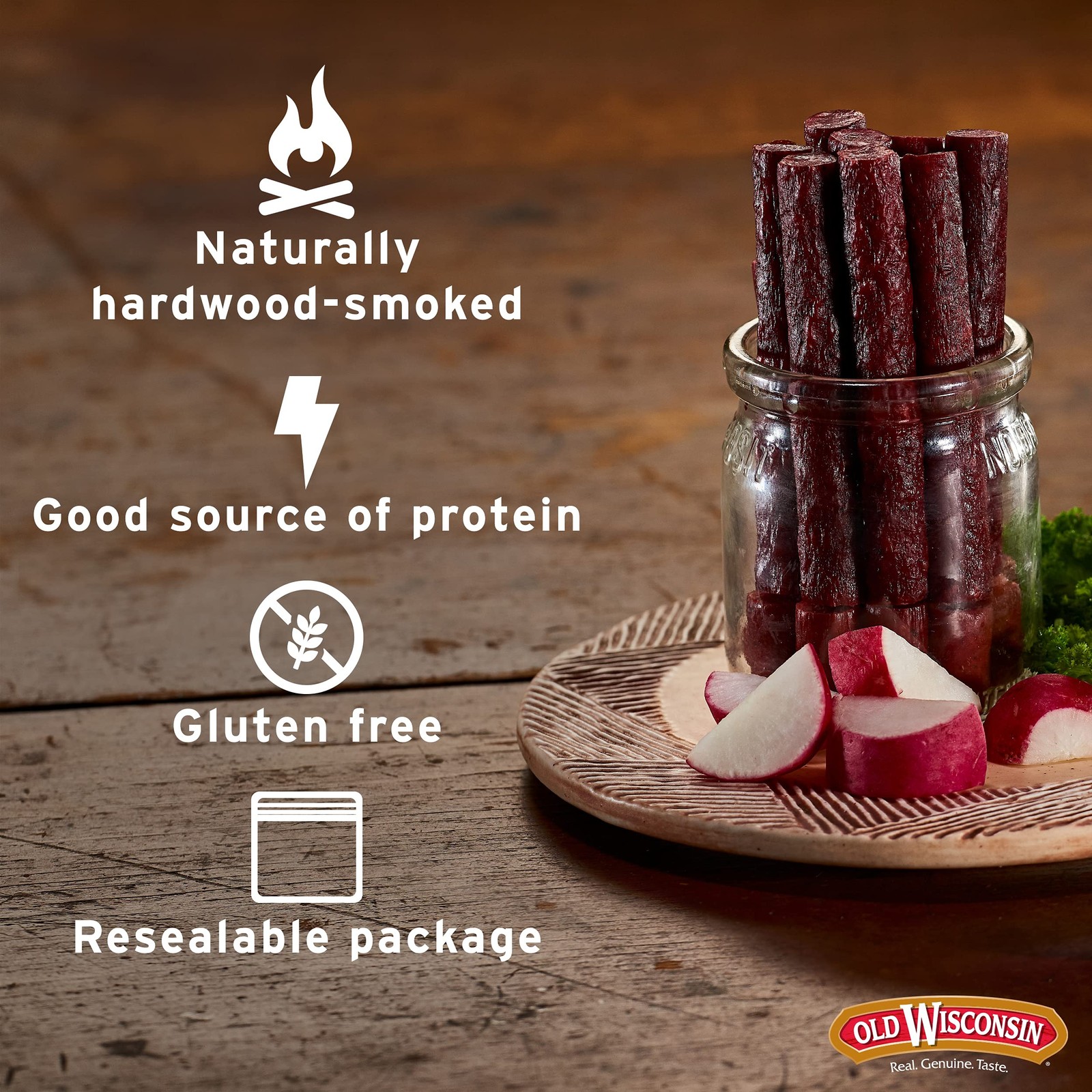 Old Wisconsin Turkey Sausage Snack Sticks, Naturally 1.75 Pound (Pack of 1)