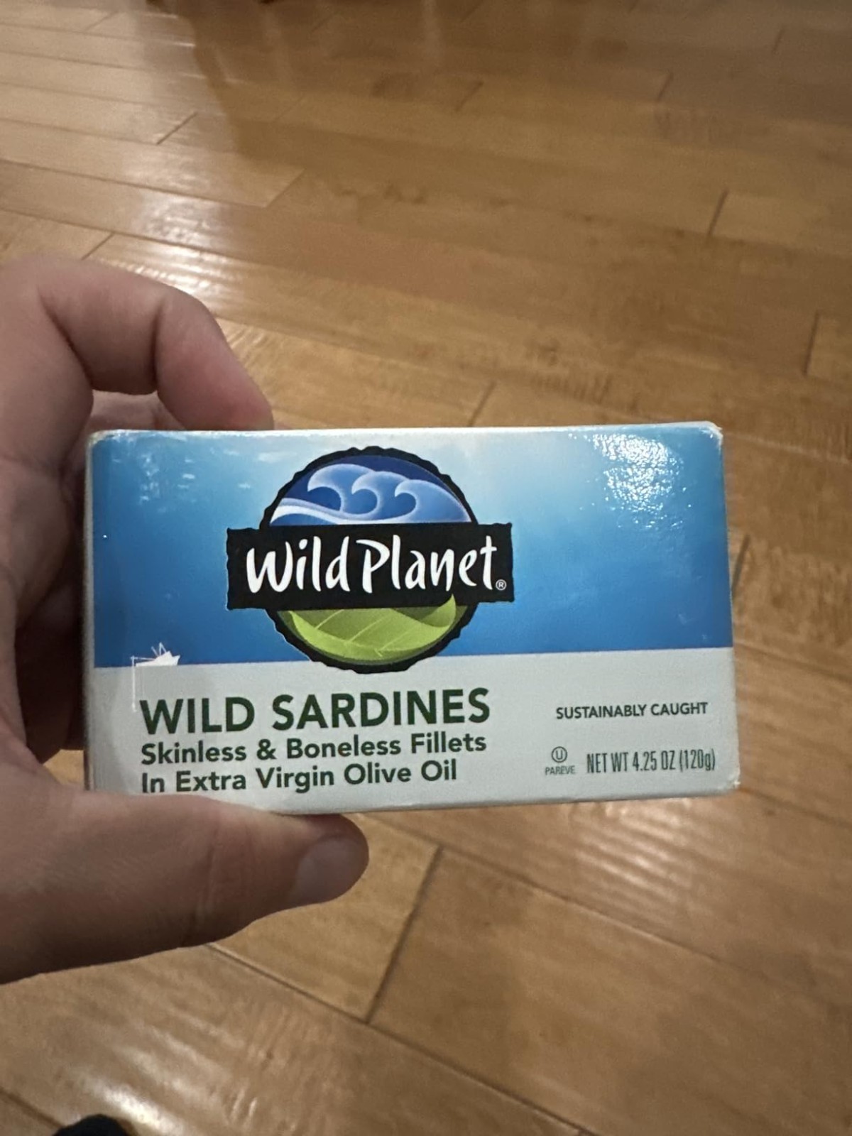 Tinned Wild Sardines in Water, No Salt, 4.4 oz, 12-Pack – Healthy Snack Option