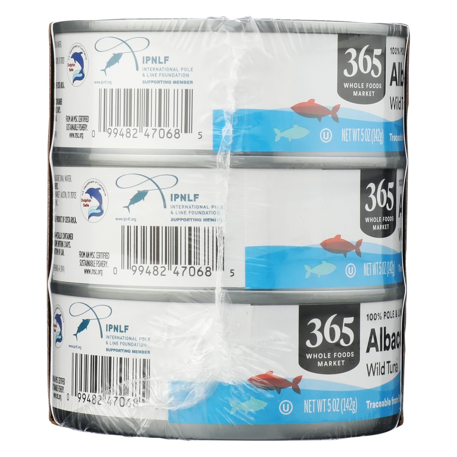 No Salt Albacore Tuna in Water, 6-Pack, 5oz Cans, Healthy Seafood, Low Sodium