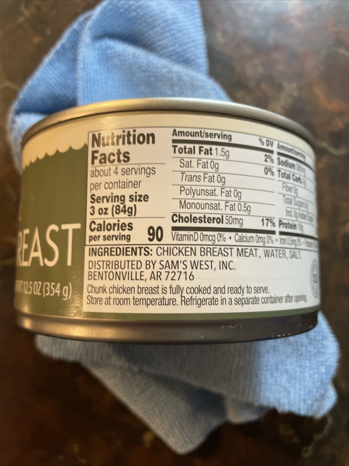 members mark premium natural chunck chicken breast 12.5 oz can