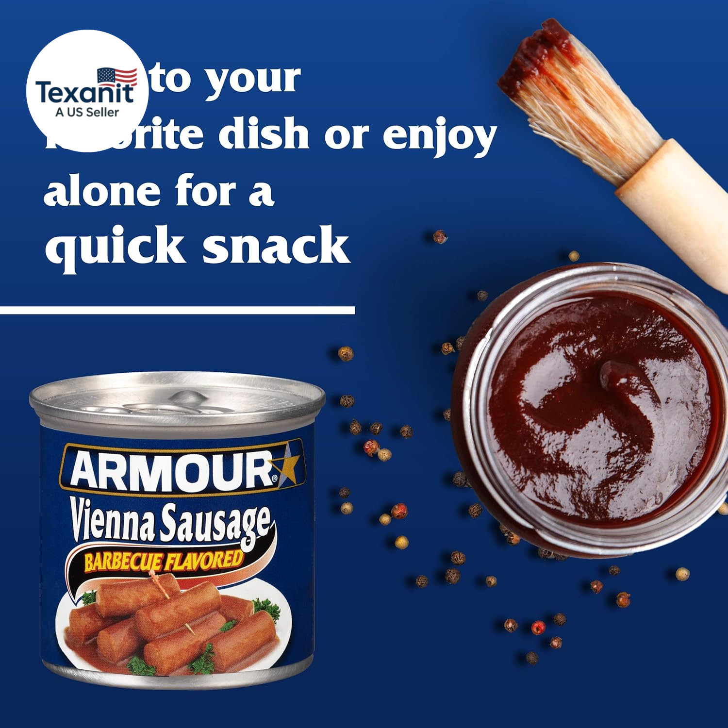 Star Vienna Sausage, Barbecue Flavored, Canned Sausage, 4.6 Oz (Pack of 6)
