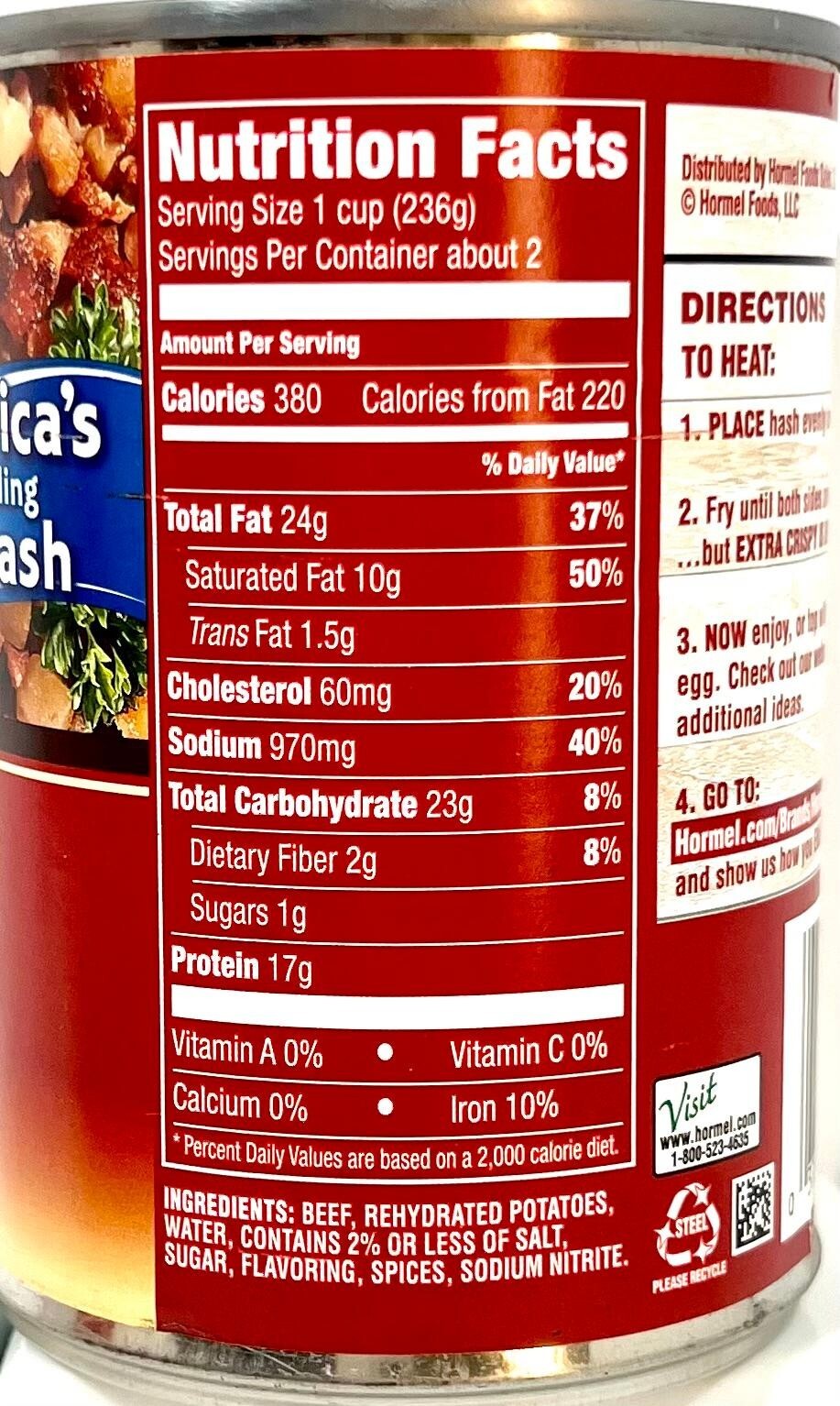Hormel Mary Kitchen Corned Beef Hash 14 oz ( Pack of 6 )~Exp 5/2026