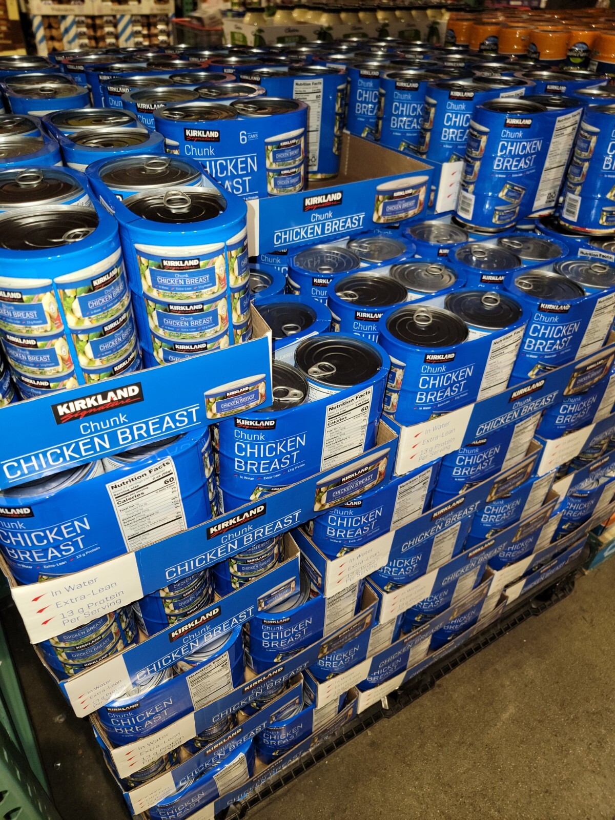 6 cans – Kirkland Premium Chunk Chicken Breast 12.5oz Packed in Water