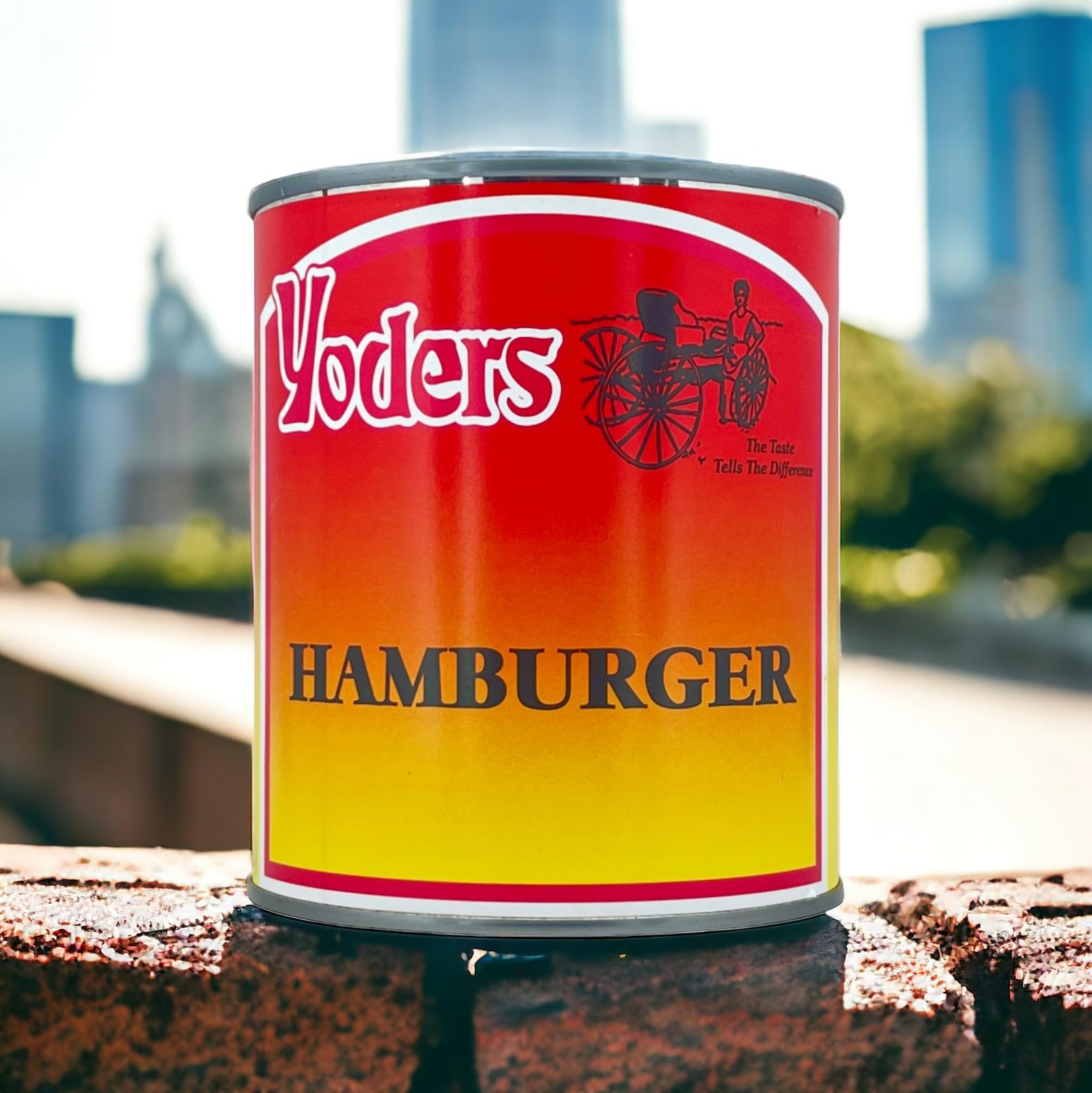 Yoders Canned Hamburger Ground Beef Case 12 Cans 1.75 Pound (Pack of 12)
