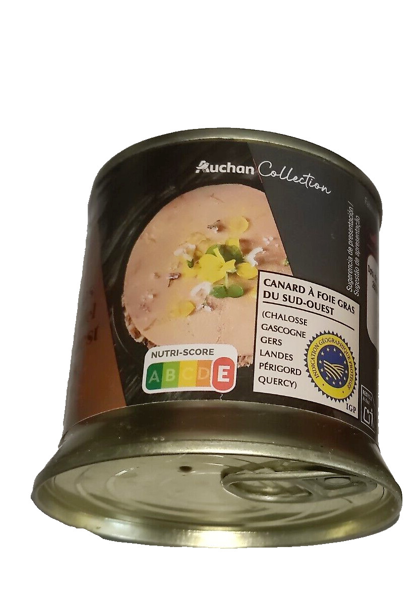 Foie Gras Bloc Canard 200g Sud-Ouest with Pieces Duck Liver Food Gourmet