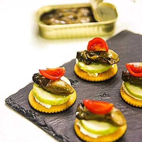 Delicious Smoked Oysters Hand Packed in Pure Oil – 3 Oz Cans, Set of 12