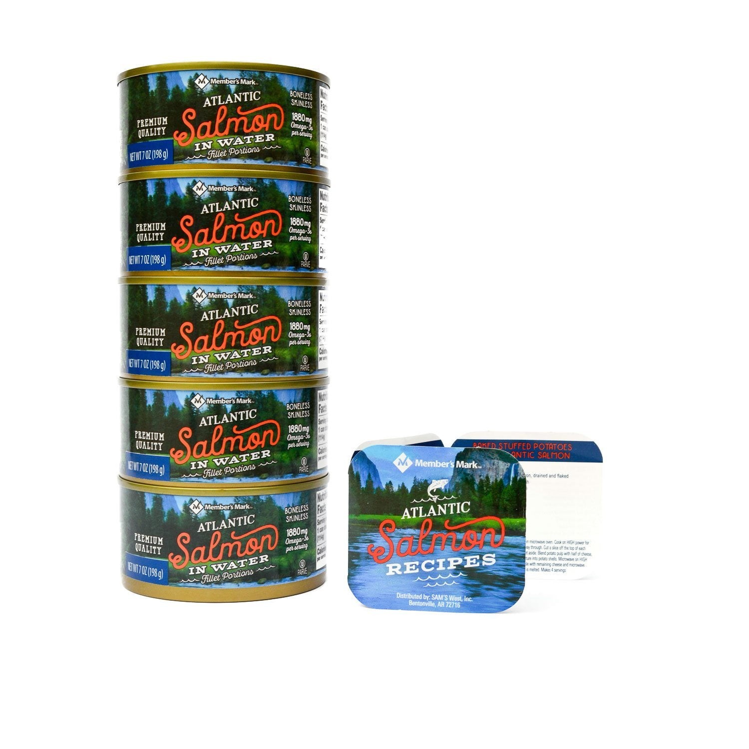 Member’s Mark Canned Atlantic Salmon (7 oz., 5 pk.)
