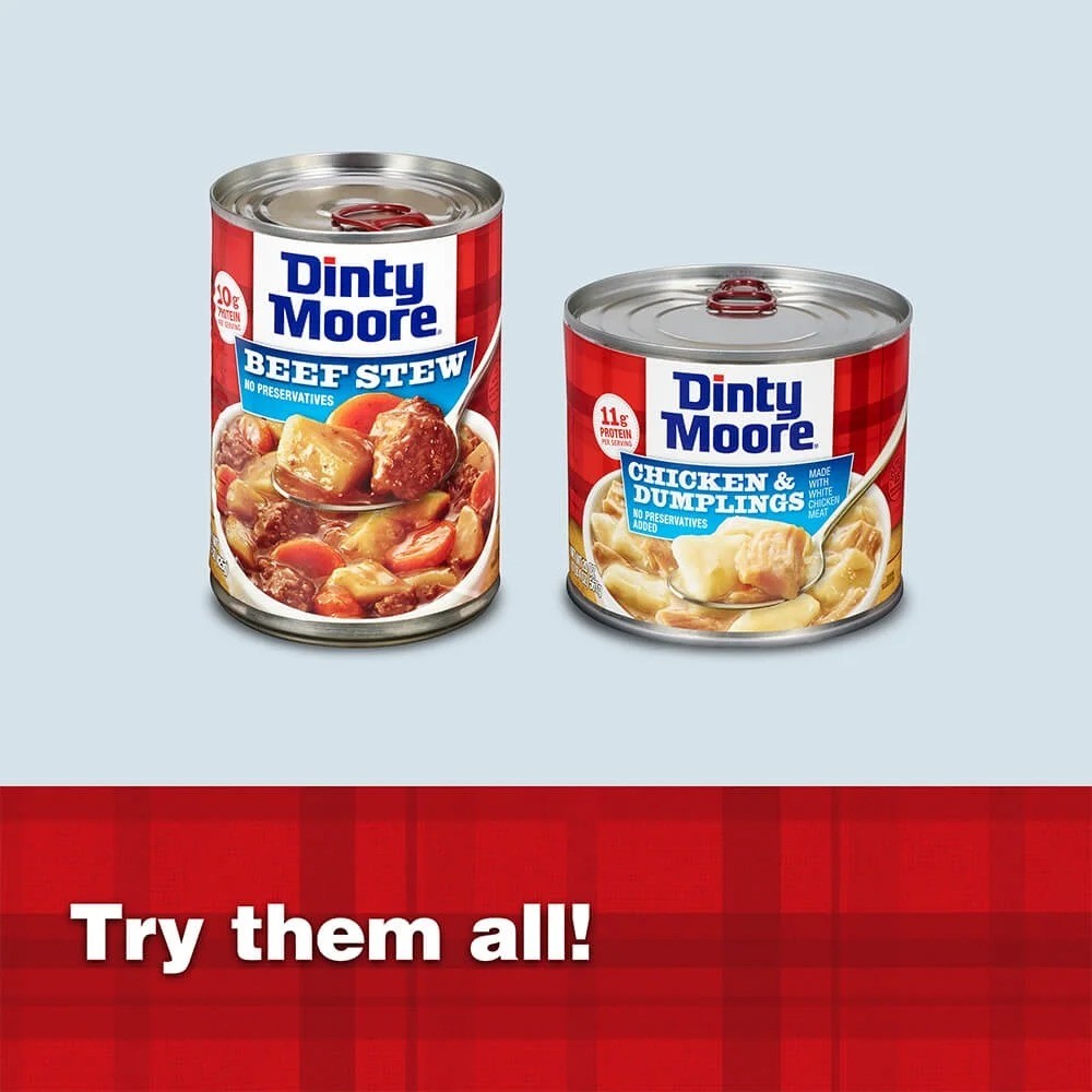 DINTY MOORE Beef Stew, Shelf-Stable, Steel Can 38 oz