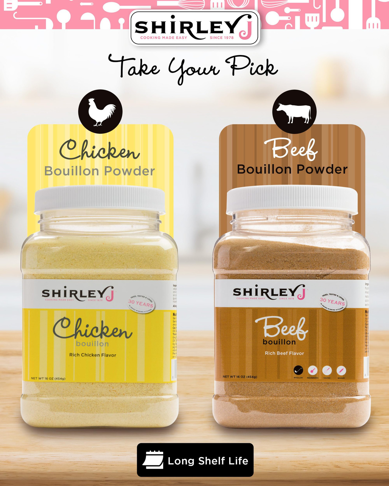 Bouillon Powder – Rich, Concentrated, & Less Sodium Beef Bouillon – Easy to U…