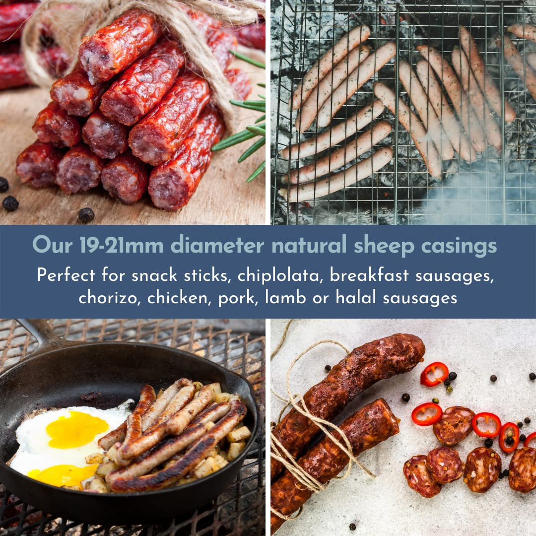 Snack Stick Casings – Breakfast Sausage Casings – Natural LAMB/SHEEP casings …