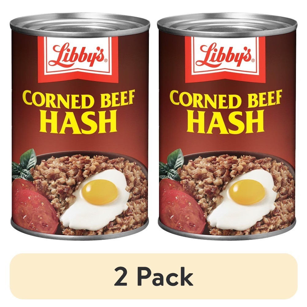Canned Corned Beef Hash 15 oz 2 Pack High Protein 37g Per Serving Canned Food