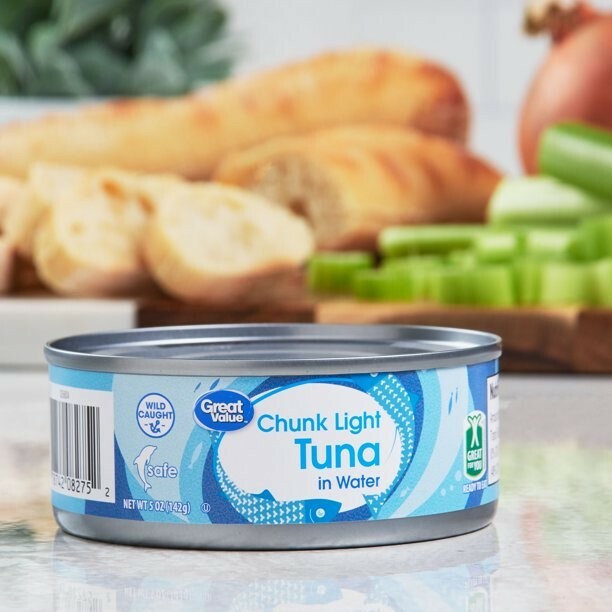 Chunk Light Tuna in Water, 5 oz, Pack of 4 Cans