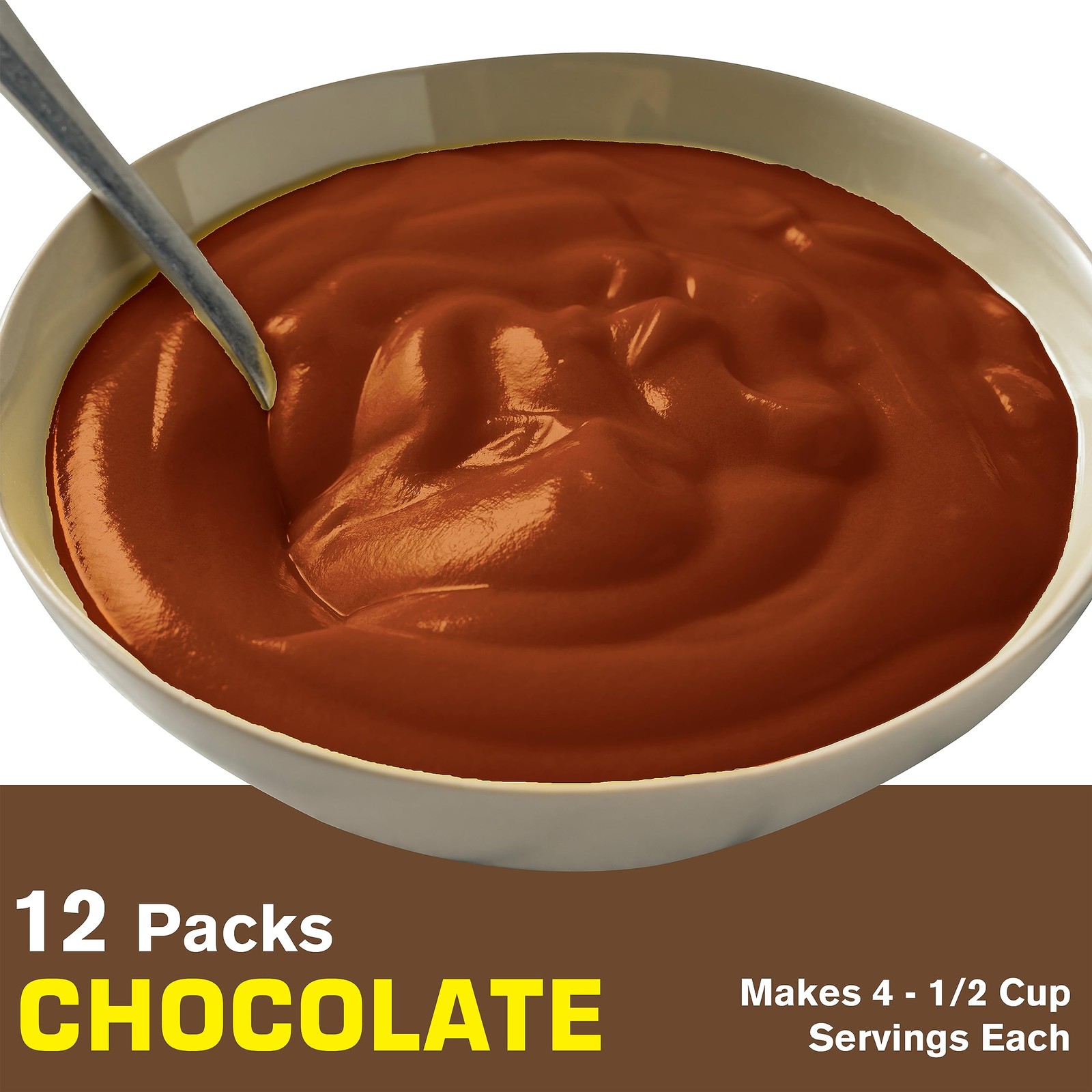 Chocolate Pudding Mix 3.125oz, 12 Pack – Rich Dessert, Easy to Make